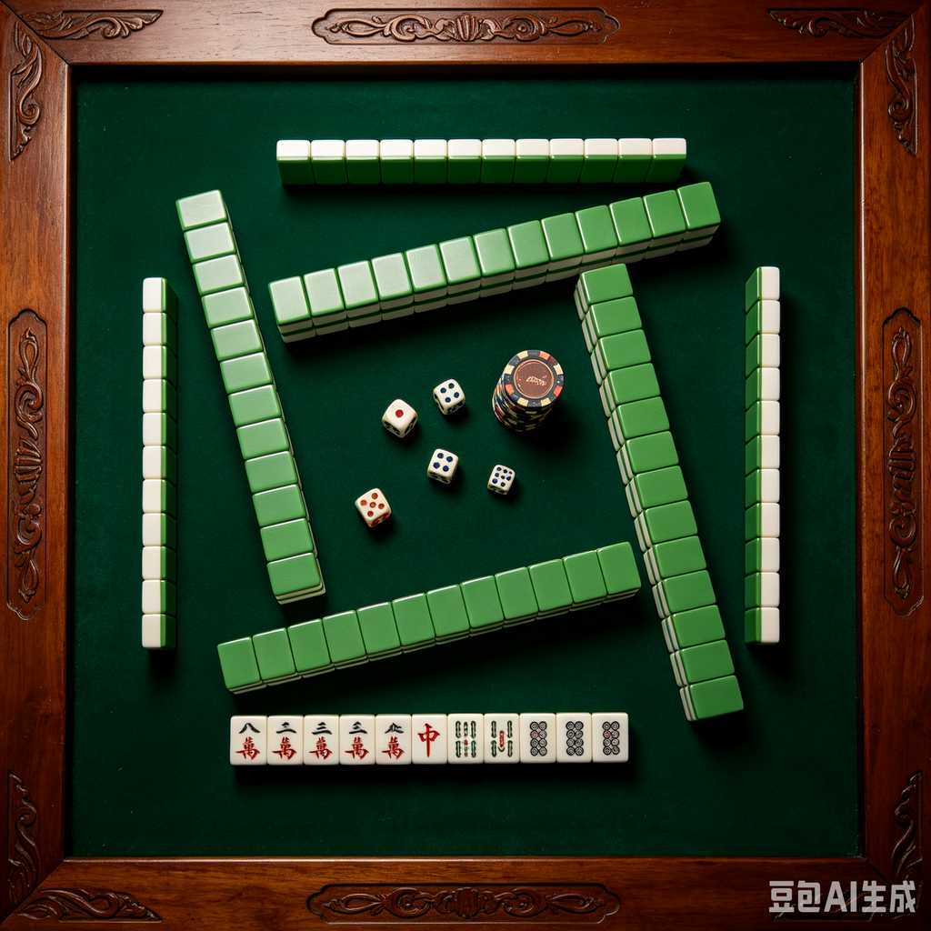wooden mahjong set